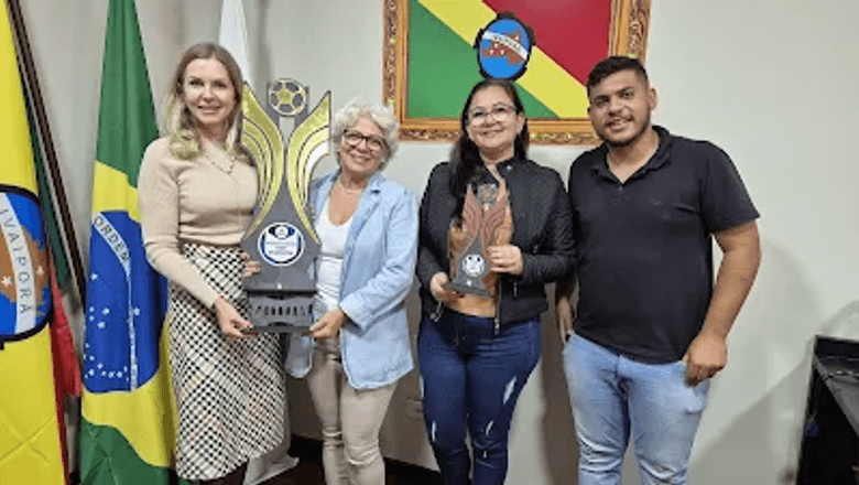 Ginásio Alcebíades Alves durante os Jogos Escolares Municipais de Ivaiporã