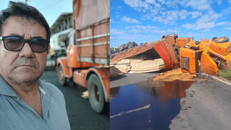 Caminhão acidentado