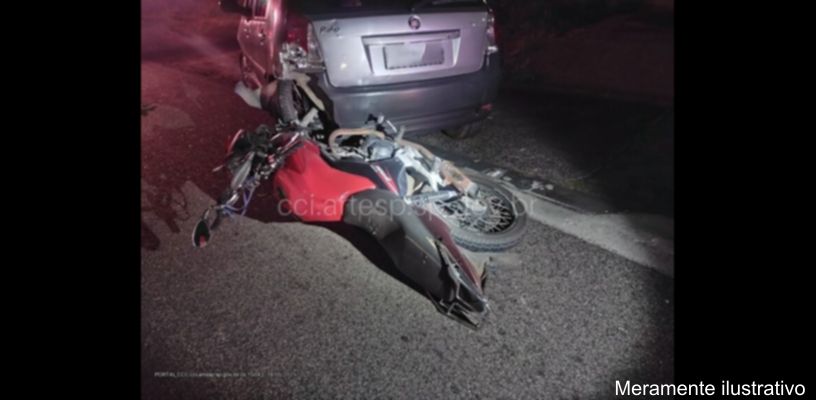 Adolescente sofre queda de moto em Apucarana