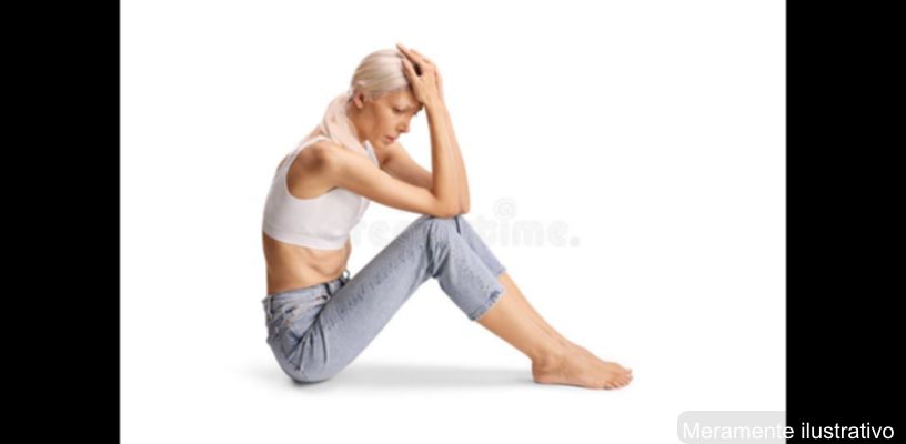 Mulher preocupada com a saúde