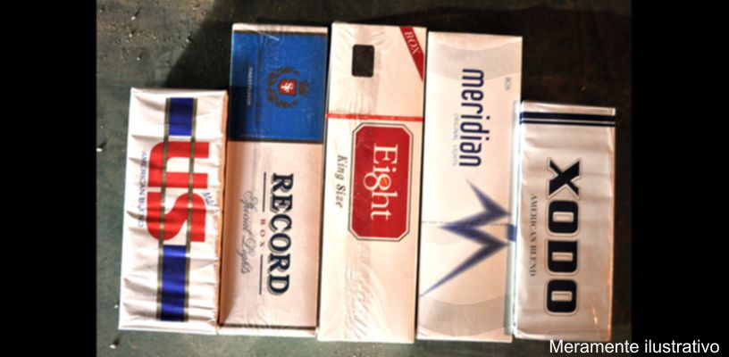 Cigarros contrabandeados apreendidos em Jardim Alegre